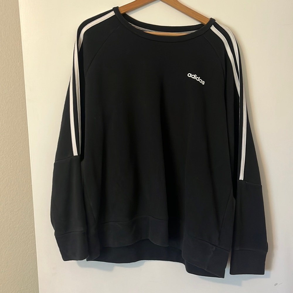 Adidas black crew neck